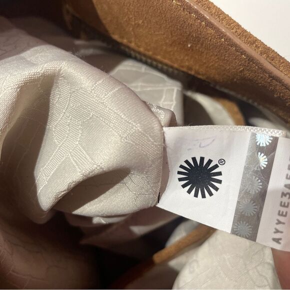 UGG Heritage Tan Suede Hobo Shoulder Bag Sherpa trim - Picture 9 of 16